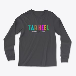 Tar Heel North Carolina Color Pop Light Soft Long Sleeve T-Shirt