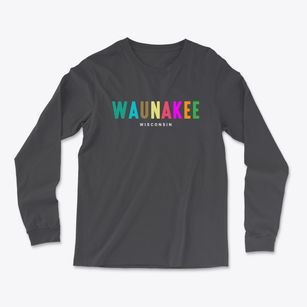 Waunakee Wisconsin Color Pop Light Soft Long Sleeve T-Shirt