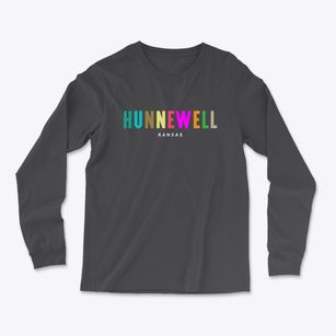 Hunnewell Kansas Color Pop Light Soft Long Sleeve T-Shirt