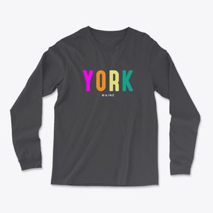 York Maine Color Pop Light Soft Long Sleeve T-Shirt