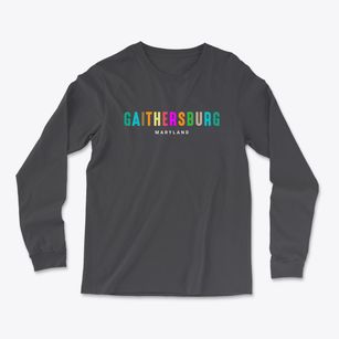 Gaithersburg Maryland Color Pop Light Soft Long Sleeve T-Shirt
