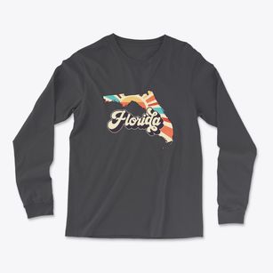  Florida Retro Art Light Soft Long Sleeve T-Shirt