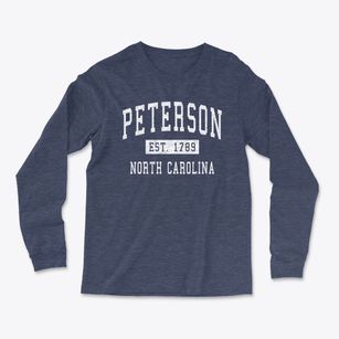 Peterson North Carolina Classic Established Light Soft Long Sleeve T-Shirt