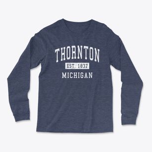 Thornton Michigan Classic Established Light Soft Long Sleeve T-Shirt