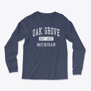Oak Grove Michigan Classic Established Light Soft Long Sleeve T-Shirt