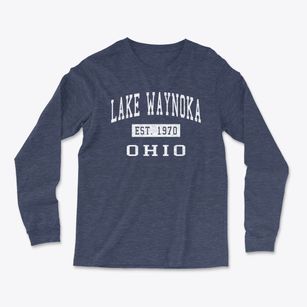 Lake Waynoka Ohio Classic Established Light Soft Long Sleeve T-Shirt