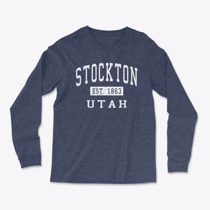 Stockton Utah Classic Established Light Soft Long Sleeve T-Shirt