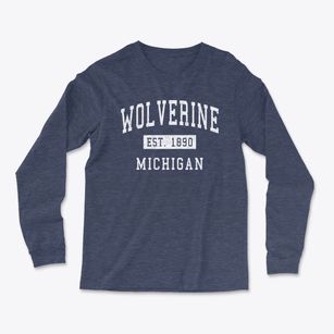 Wolverine Michigan Classic Established Light Soft Long Sleeve T-Shirt