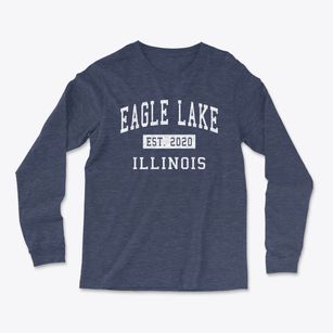 Eagle Lake Illinois Classic Established Light Soft Long Sleeve T-Shirt
