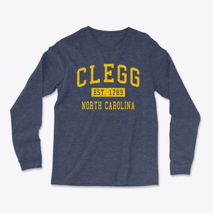 Clegg North Carolina Classic Established Light Soft Long Sleeve T-Shirt