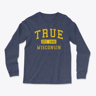 True Wisconsin Classic Established Light Soft Long Sleeve T-Shirt