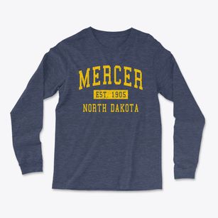 Mercer North Dakota Classic Established Light Soft Long Sleeve T-Shirt