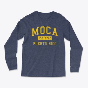 Moca Puerto Rico Classic Established Light Soft Long Sleeve T-Shirt
