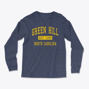 Green Hill North Carolina Classic Established Light Soft Long Sleeve T-Shirt