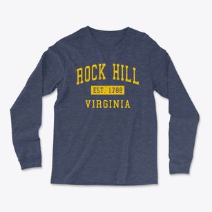Rock Hill Virginia Classic Established Light Soft Long Sleeve T-Shirt