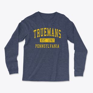 Truemans Pennsylvania Classic Established Light Soft Long Sleeve T-Shirt