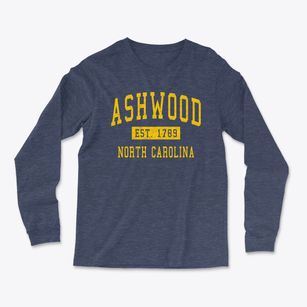 Ashwood North Carolina Classic Established Light Soft Long Sleeve T-Shirt