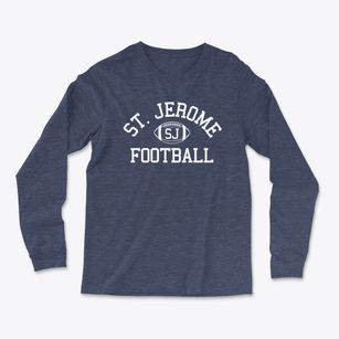 Saint Jerome School Classic Football Light Soft Long Sleeve T-Shirt