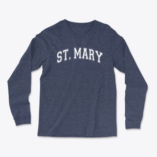 St Mary Parish Varsity Arch Light Soft Long Sleeve T-Shirt