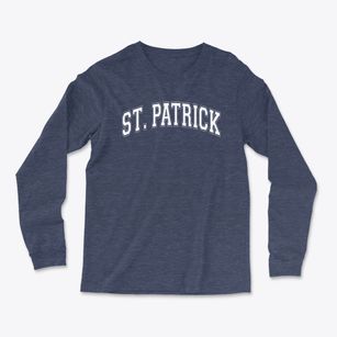 Saint Patrick School Varsity Arch Light Soft Long Sleeve T-Shirt