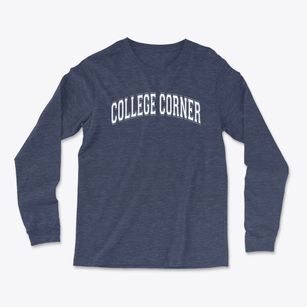 College Corner Elementary School Varsity Arch Light Soft Long Sleeve T-Shirt