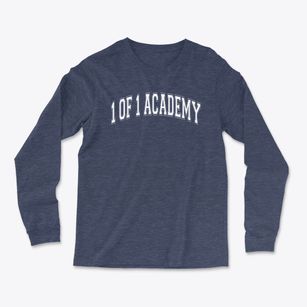 1 Of 1 Academy Red Varsity Arch Light Soft Long Sleeve T-Shirt