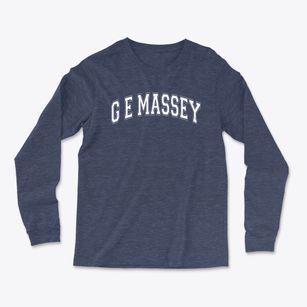 G E Massey Elementary School Varsity Arch Light Soft Long Sleeve T-Shirt