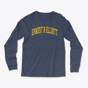 Ernest R Elliott Elementary School Varsity Arch Light Soft Long Sleeve T-Shirt