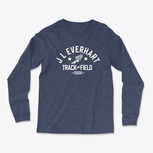 J L Everhart Primary School Track and Field Light Soft Long Sleeve T-Shirt