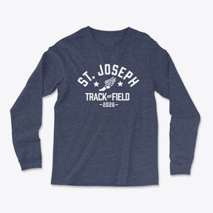 Saint Joseph Elementary School Track and Field Light Soft Long Sleeve T-Shirt