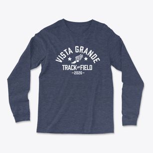 Vista Grande Elementary School Track and Field Light Soft Long Sleeve T-Shirt