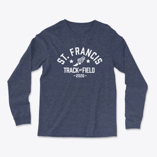 Saint Francis Of Assisi Middle School Track and Field Light Soft Long Sleeve T-Shirt