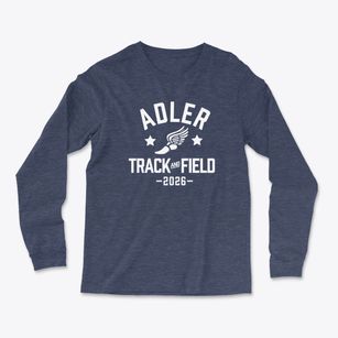 Adler School Track and Field Light Soft Long Sleeve T-Shirt