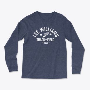 Lee Williams High School Track and Field Light Soft Long Sleeve T-Shirt