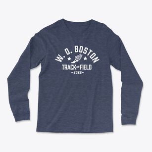 W. O Boston High School Track and Field Light Soft Long Sleeve T-Shirt