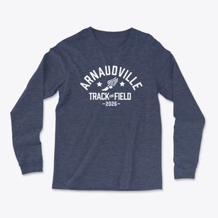 Arnaudville Elementary School Track and Field Light Soft Long Sleeve T-Shirt