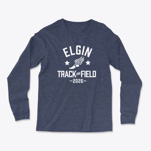 Elgin High School Track and Field Light Soft Long Sleeve T-Shirt