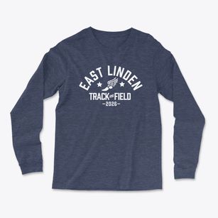 East Linden Elementary School Track and Field Light Soft Long Sleeve T-Shirt