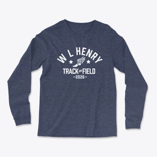 W L Henry Elementary School Track and Field Light Soft Long Sleeve T-Shirt