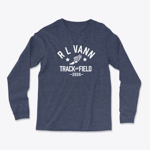 R L Vann Elementary School Track and Field Light Soft Long Sleeve T-Shirt