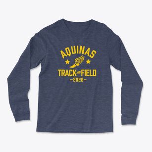 Aquinas School Track and Field Light Soft Long Sleeve T-Shirt