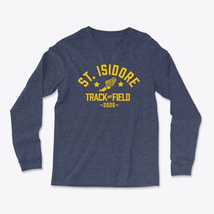 St. Isidore Parish Track and Field Light Soft Long Sleeve T-Shirt