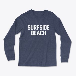 Surfside Beach South Carolina Classic Block Light Soft Long Sleeve T-Shirt