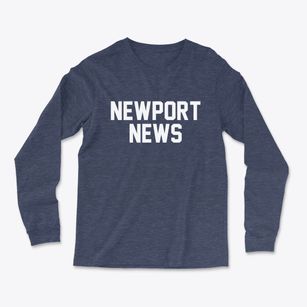 Newport News Virginia Classic Block Light Soft Long Sleeve T-Shirt