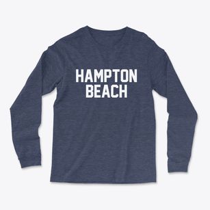 Hampton Beach New Hampshire Classic Block Light Soft Long Sleeve T-Shirt