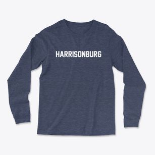 Harrisonburg Louisiana Classic Block Light Soft Long Sleeve T-Shirt