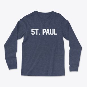 St. Paul Minnesota Classic Block Light Soft Long Sleeve T-Shirt