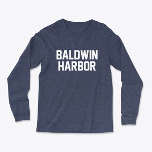 Baldwin Harbor New York Classic Block Light Soft Long Sleeve T-Shirt