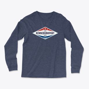 Kennebunkport Maine Diamond Star Light Soft Long Sleeve T-Shirt