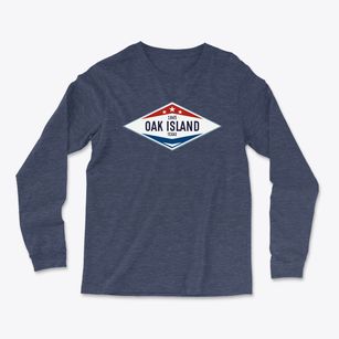 Oak Island Texas Diamond Star Light Soft Long Sleeve T-Shirt